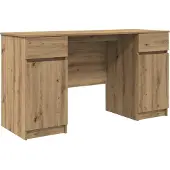 Syfax Schreibtisch Artisan-Eiche 140 x 49 x 76 cm Holzwerkstoff