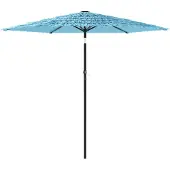 Syfax Sonnenschirm mit Stahlmast Blau 223x223x213 cm