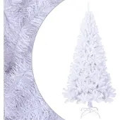 Syfax Künstlicher Weihnachtsbaum mit Dicken Zweigen Weiß 180 cm PVC