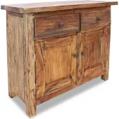 Syfax Sideboard Massives Mahagoniholz 75x30x65 cm