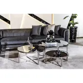 AEA Wohnzimmer Couchtische Luxus Design 3tlg. Holz grau Stil Modern Tisch