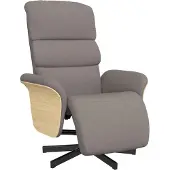 Syfax Relaxsessel mit Fußteil Taupe Stoff