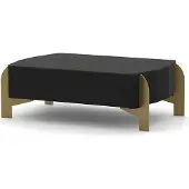 AEA Luxus Beistelltisch Couchtisch Sofatisch Holz Schwarz-Gold Arbeitszimmer