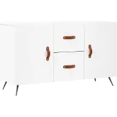 Syfax Sideboard Weiß 100x36x60 cm Holzwerkstoff