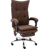 Syfax Massage-Bürostuhl Braun Stoff