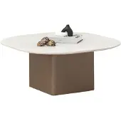 AEA Stilvoller Weißer Couchtisch – Runder Tisch für Ihr Wohnzimmer und Designermöbel