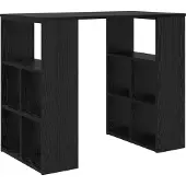 Syfax Schreibtisch Schwarz Eichen-Optik Holzwerkstoff 90 x 50 x 75 cm