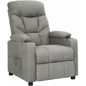 Syfax Relaxsessel Hellgrau Stoff