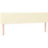 Syfax Kopfteile Creme 180x5x78/88 cm Kunstleder