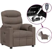 Syfax Relaxsessel Elektrisch Taupe Stoff