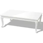 Syfax Esstisch 80x80x76 cm Hochglanz-Weiß