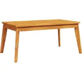 Syfax Garten-Esstisch 100x55x45 cm Massivholz Akazie