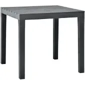 Syfax Gartentisch Anthrazit 78x78x72 cm Kunststoff