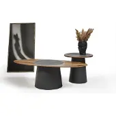 AEA Couchtische Design Möbel Stil Holz Italienische Stil Tische Rundtisch