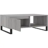 Syfax Couchtisch Grau Sonoma 90x60x35 cm Holzwerkstoff