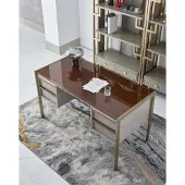 AEA Luxus Schreibtisch Tisch Schreibtische Büro Chef Tische Einrichtug Möbel Holz