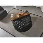 AEA Couchtisch Tisch Beistelltisch Wohnzimmer Modern Schwarz Kunstleder