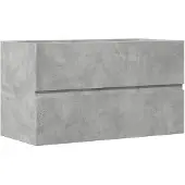 vidaXL Bad-Hängeschrank Betongrau 80x38,5x45 cm Holzwerkstoff
