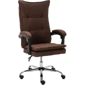Syfax Bürostuhl Braun Stoff