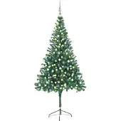 Syfax Künstlicher Weihnachtsbaum Beleuchtung Kugeln 210cm 910 Zweige