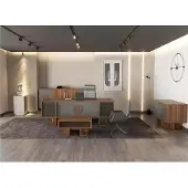 AEA Braune Moderne Arbeitszimmermöbel Schreibtisch Couchtisch Sideboard Möbel