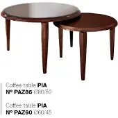 AEA Couchtisch Beistelltisch Tisch Kaffee Holztisch Rund Tische Holztische Möbel