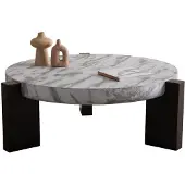 AEA Couchtisch Wohnzimmer Rund Möbel Luxus Holz Modern Design