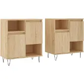 Syfax Sideboards 2 Stk. Sonoma-Eiche Holzwerkstoff
