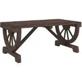 Syfax Garten-Couchtisch 90x50x40 cm Massivholz Tanne