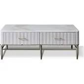 AEA Holz Couchtisch in Natur mit Edelstahl, modernes Design