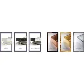 AEA Design Couchtisch mit Beistelltisch 2tlg. Set Edelstahl Tisch Sofa Tische