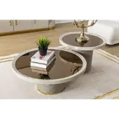 AEA Luxus Moderner Couchtisch Tisch Design Tische Holz Wohnzimmer Beistell
