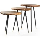AEA Runder Beistelltisch-Set Wohnzimmer Luxus Tische Wohnzimmer Couchtische