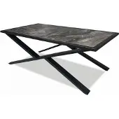 AEA Couchtisch Beistelltisch Marmoroptik Metallgestell Industrial Design