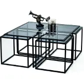 AEA Kaffeetisch Couchtisch Designer Tisch Metall Wohnzimmertisch Tisch