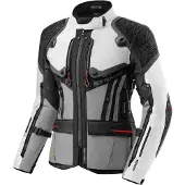 SHIMA Tracker Motorrad Textiljacken, weiß/grau/rot, 4XL