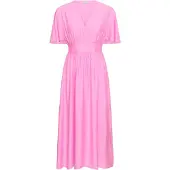 Kaffe Midikleid "Damen Kleid KAsirena", Damen, Gr. 44, N-Gr, pink (pink frosting), Obermaterial: 85% Viskose CV. 15% Polyamid PA., Kleider Midikleid