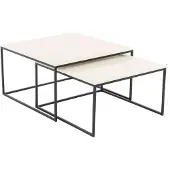AEA Modern Weiß Couchtisch 2x Couchtische Wohnzimmer Hochwertig Möbel Designer