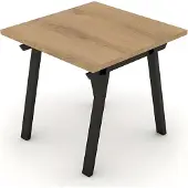 AEA Couchtisch Beistelltisch Holztisch Quadratisch Metallbeine Arbeitszimmer