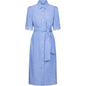 Seidensticker Sommerkleid 1/2 Kragen Gestreift