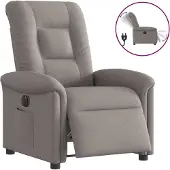 Syfax Relaxsessel Elektrisch Taupe Stoff