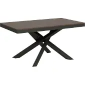 Itamoby Ausziehbarer Tisch 90x160/264 cm Volantis Evolution Walnuss Anthrazit Gestell