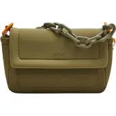 s.Oliver Handtasche Schultertasche Hobo Bag Brown olivgrün