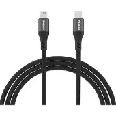 Dudao L3Cl Usb-C - Lightning 30W 2M Geflochtenes Kabel - Schwarz