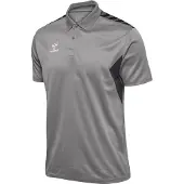 Hummel hmlAUTHENTIC FUNCTIONAL POLO - grey melange, Größe:3XL