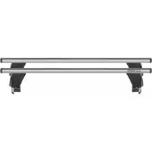 Menabo Delta Silver | Dachträger Opel - Karl 2015+ - Aluminium - Länge 119 cm - Tragkraft 50 kg - 2er-Pack