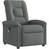 Syfax Massage-Relaxsessel, Stoff, Dunkelgrau