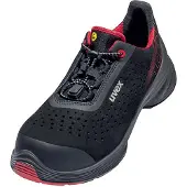 Uvex 1 G2 Sicherheitsschuh S1P Halbschuh gelocht schwarz/pink 44 - 6837244 - schwarz/pink