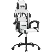 Syfax Gaming-Stuhl Weiß und Schwarz Kunstleder