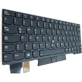 T-ProTek DEUTSCHE-Tastatur Rahmen,Beleuchtung,Trackpoint für Lenovo ThinkPad X390 20Q1000LUK